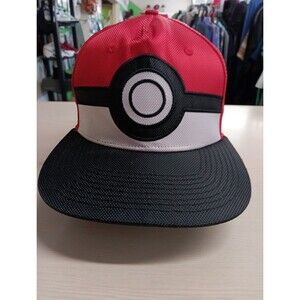 Pokemon Hat Pokeball Adjustable Snapback Cosplay Costume Halloween Cap NWOT